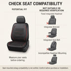 PVC Leather Car Seat Covers With Padded Panels