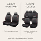 PVC Leather Car Seat Covers With Padded Panels
