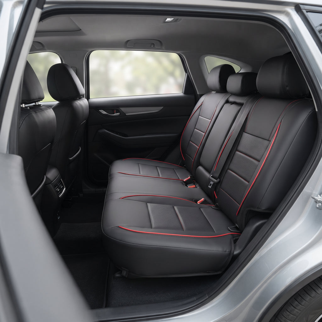 PVC Leather Car Seat Covers With Padded Panels