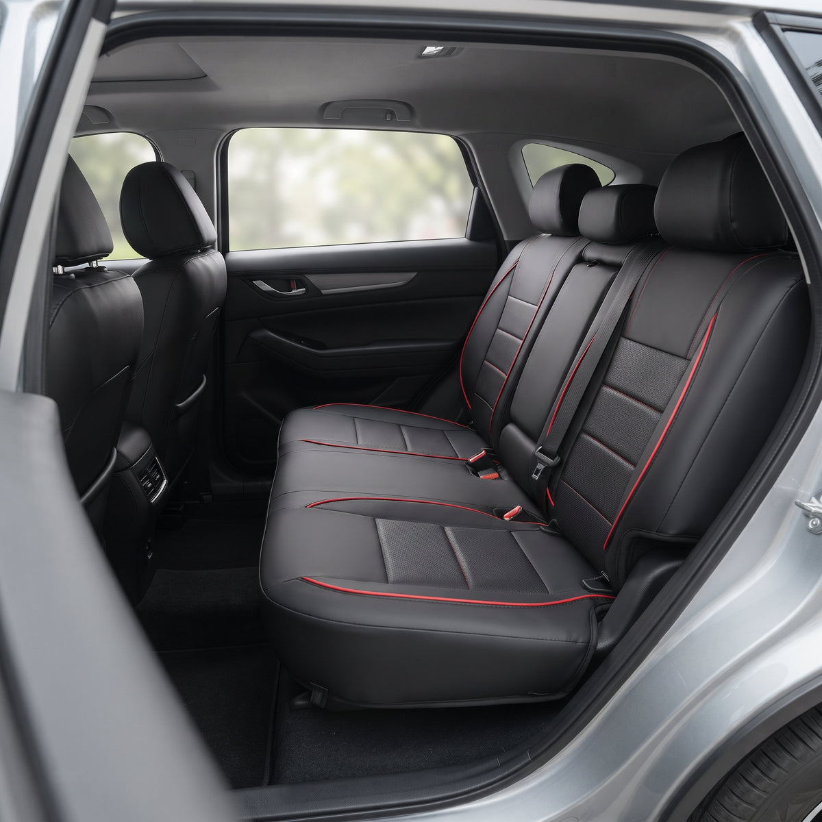PVC Leather Car Seat Covers With Padded Panels