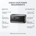 P300 256Wh Portable Power Station 300W