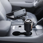2-in-1 Car Cup Holder With 360° Rotating Tray