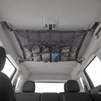 Car Ceiling Cargo Mesh Organizer with Zipper Pocket