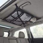 Car Ceiling Cargo Mesh Organizer with Zipper Pocket