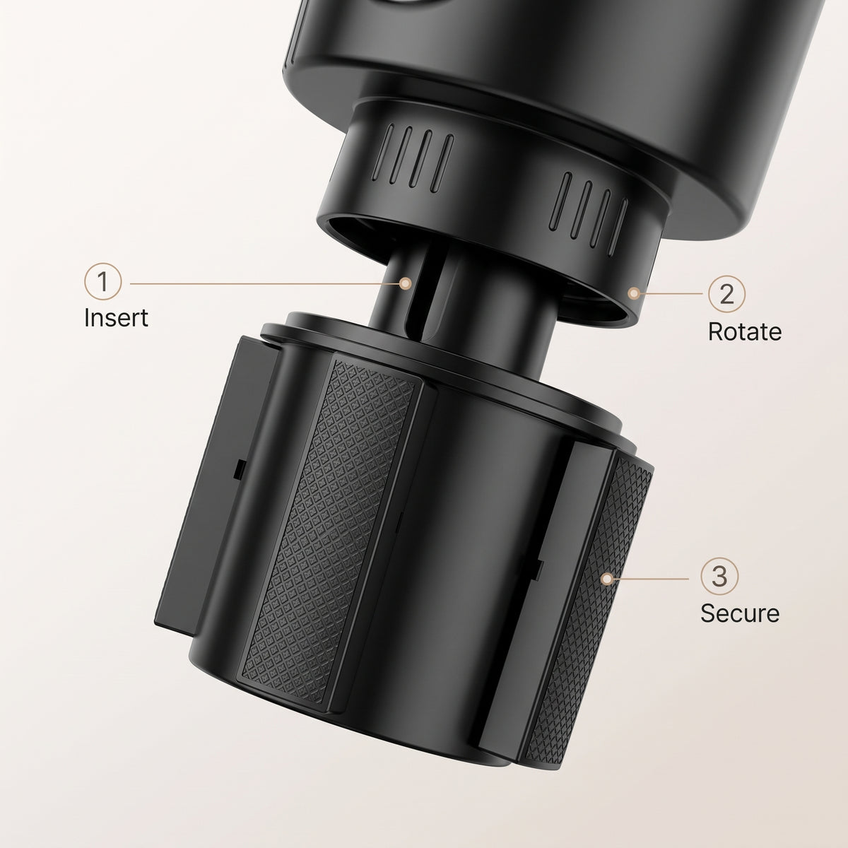 Adjustable Car Cup Holder Extender for 4.1-Inch Drinkware