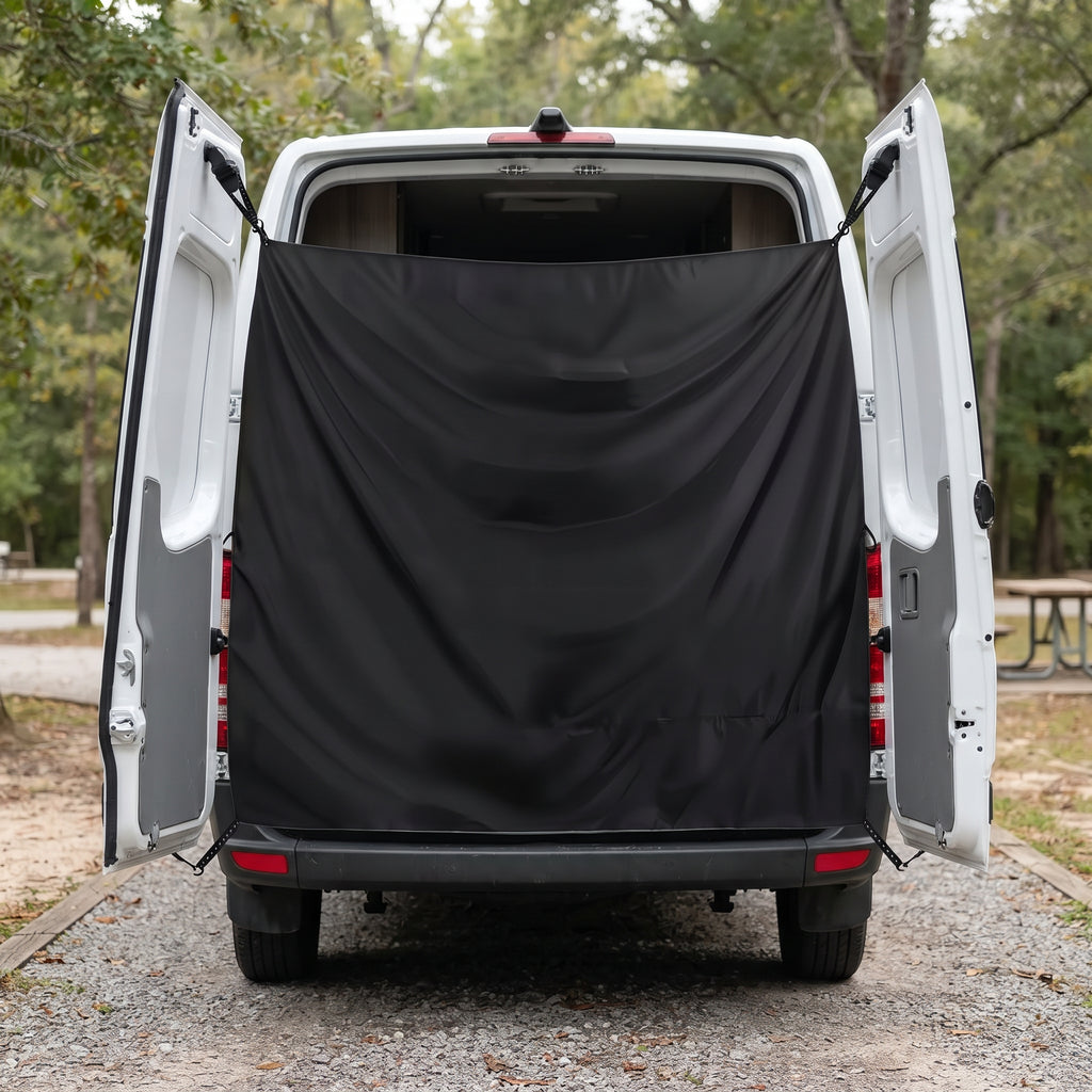 Adjustable Rear Door Privacy Curtain for Van Camping, 230 × 180 cm