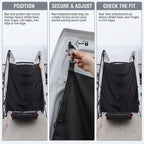 Adjustable Rear Door Privacy Curtain for Van Camping, 230 × 180 cm