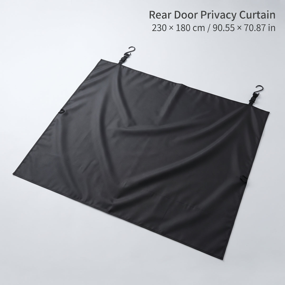 Adjustable Rear Door Privacy Curtain for Van Camping, 230 × 180 cm