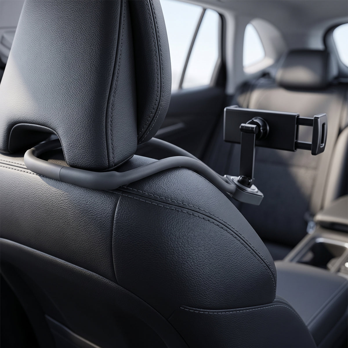 Seatback Tablet Holder With Flexible Headrest Mount