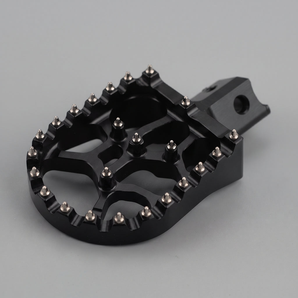 Aluminum Wide Platform Pit Bike Foot Pegs With Traction Pins