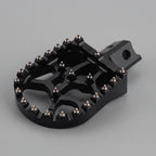Aluminum Wide Platform Pit Bike Foot Pegs With Traction Pins