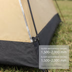 Automatic Pop-Up Camping Tent With Two Doors and Mesh Windows