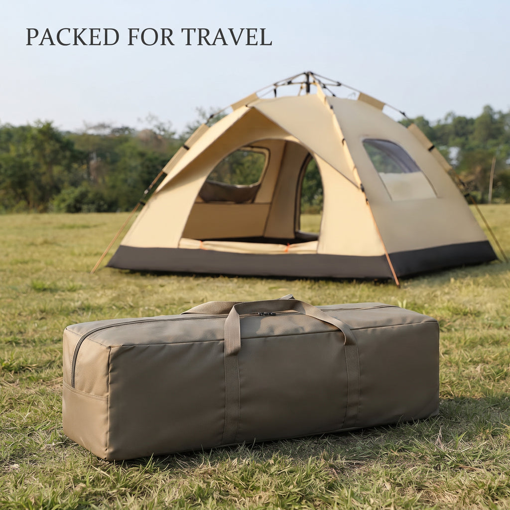 Automatic Pop-Up Camping Tent With Two Doors and Mesh Windows