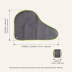 Caravan Trailer Hitch Cover With Weather-Resistant Fabric