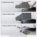 Caravan Trailer Hitch Cover With Weather-Resistant Fabric