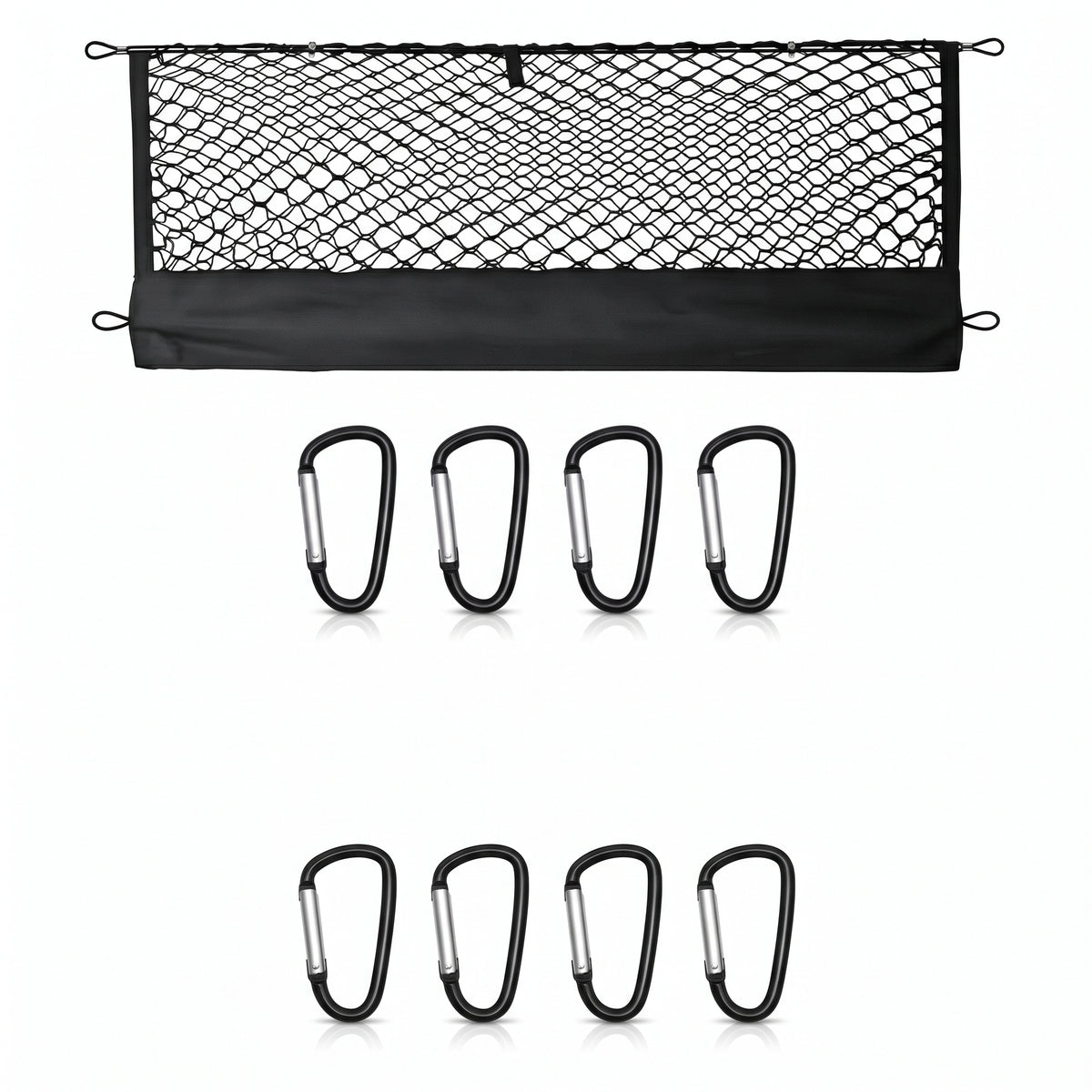 Elastic Mesh Pickup Truck Cargo Organizer Net With Storage Pocket