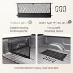 Elastic Mesh Pickup Truck Cargo Organizer Net With Storage Pocket