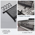 Elastic Mesh Pickup Truck Cargo Organizer Net With Storage Pocket