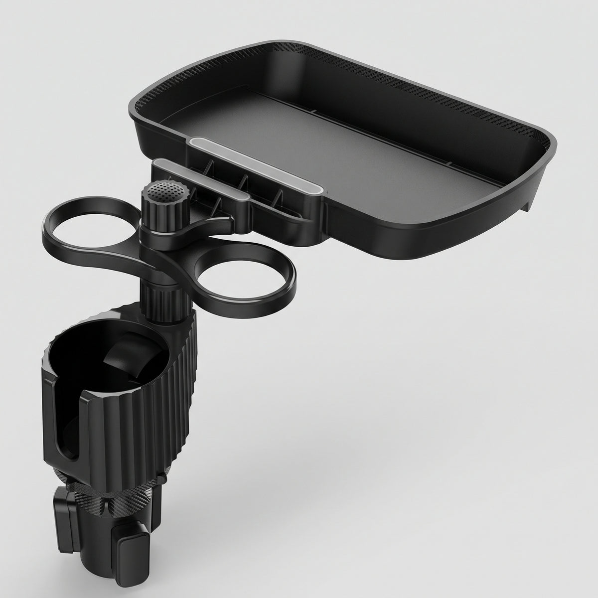 Expandable Car Cup Holder Tray with Dual Drink Holders