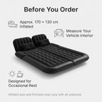 Foldable Inflatable Car Camping Mattress With Pump & Pillows