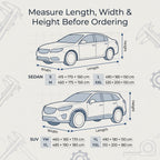 Full Car Cover With Side Zipper For Sedans & SUVs