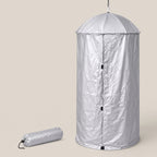 Portable Hanging Privacy Shelter With Pop-Up Umbrella Frame