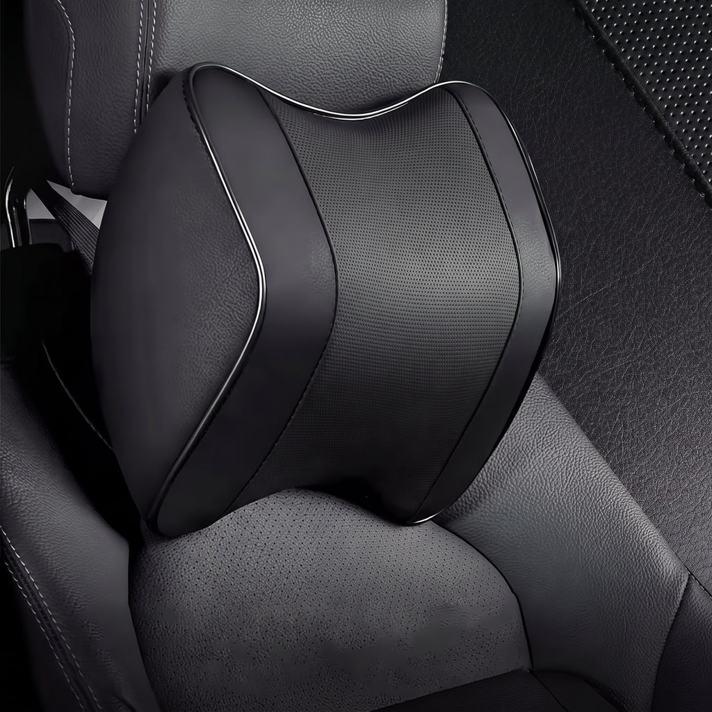 Slow-Rebound Car Neck & Lumbar Support Cushion Set