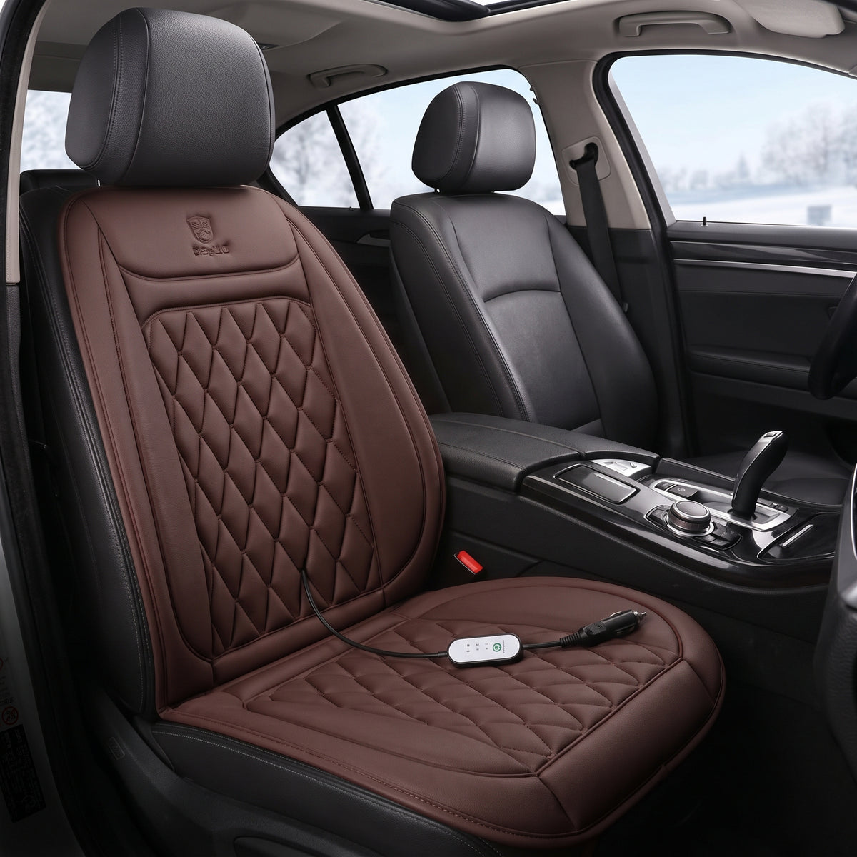 12V/24V Heated Car Seat Cover With 3 Heat Levels
