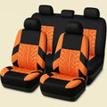 9-Piece Car Seat Cover Set With Split Rear Bench Zippers