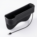 7-Color LED Seat Gap Organizer With Dual USB Charging