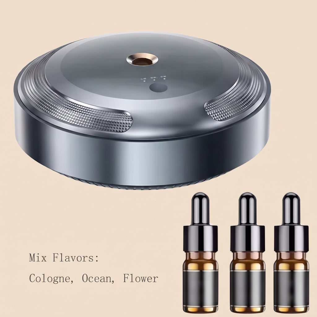 Smart Car Aroma Diffuser With Vibration Sensor & 3 Fragrance Oils