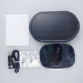 Solar Car Air Purifier With Dual-Speed Fan & USB Charging