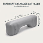 Inflatable Rear Seat Gap Filler With Footwell Support