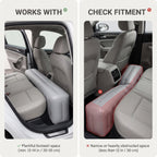 Inflatable Rear Seat Gap Filler With Footwell Support