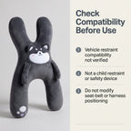 Kids' Animal-Shaped Plush Travel Pillow With Wraparound Design