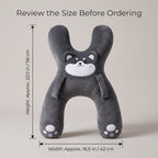Kids' Animal-Shaped Plush Travel Pillow With Wraparound Design