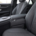 Leather Car Seat Gap Organizer With Front Storage Pocket