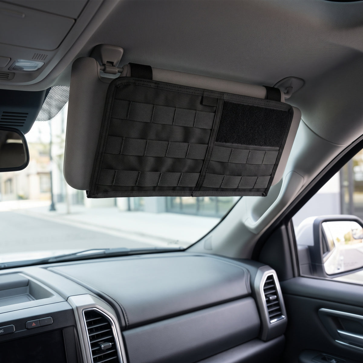 MOLLE Car Sun Visor Organizer With Utility Webbing
