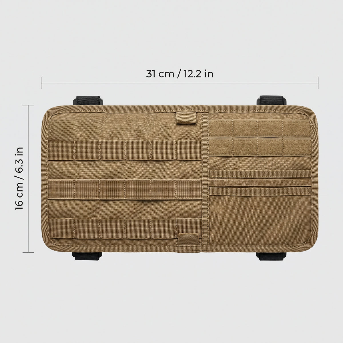 MOLLE Car Sun Visor Organizer With Utility Webbing