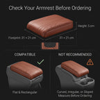 Memory Foam Center Console Armrest Cushion With Elastic Fit