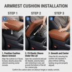 Memory Foam Center Console Armrest Cushion With Elastic Fit
