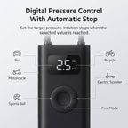 Cordless Tire Inflator With Auto Stop