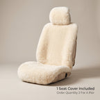 Natural Sheepskin Car Seat Cover With Sideless Universal Fit