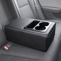 Padded Rear Seat Armrest Console With Dual Cup Holders