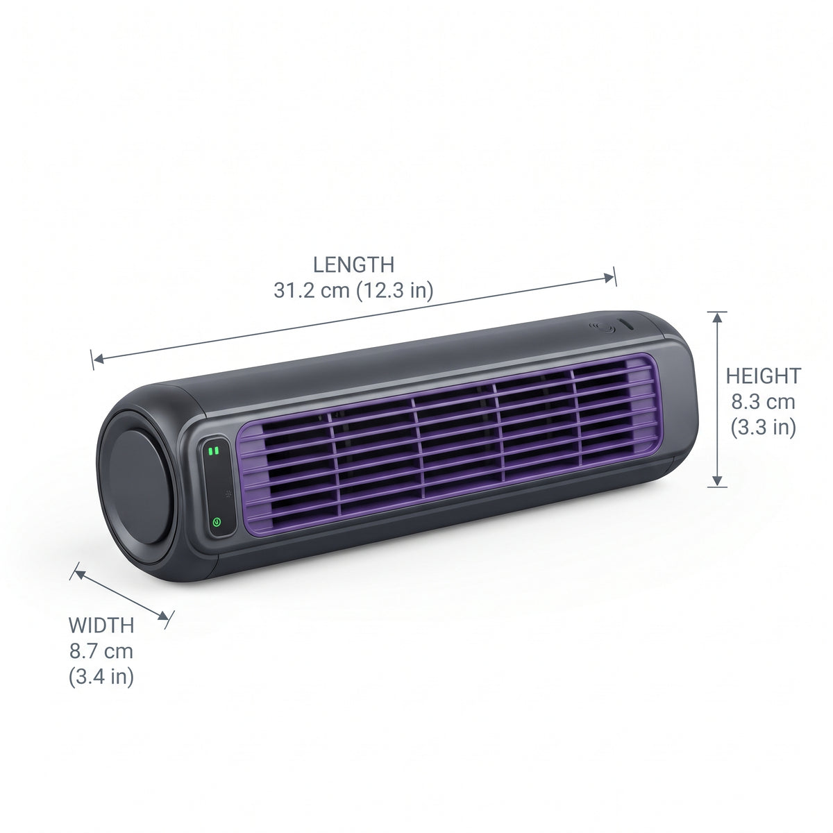 Portable Car Cooling Fan with 3 Adjustable Speeds
