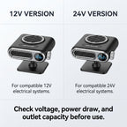 Portable Car Heater & Windshield Defogger With Adjustable Airflow