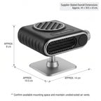 Portable Car Heater & Windshield Defogger With Adjustable Airflow