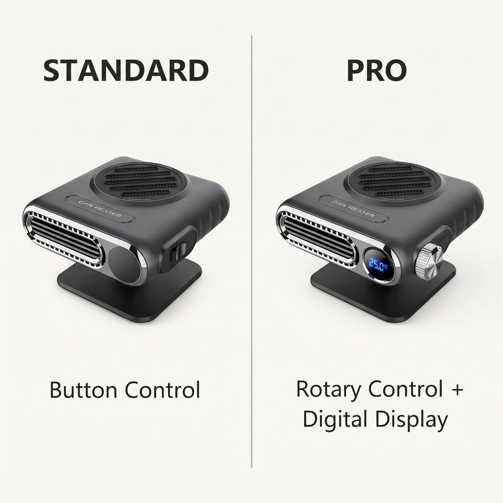 Portable Car Heater & Windshield Defogger With Adjustable Airflow