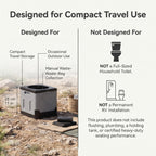 Portable Folding Car Toilet With Lid for Camping & Travel