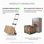 Portable Folding Hand Truck Dolly With Telescopic Handle